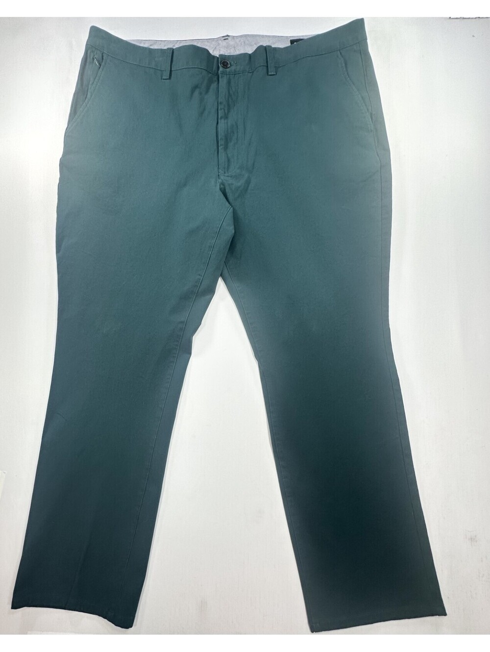Bonobos Slim Flat Front Straight Chinos Blue/Green Men 42/30